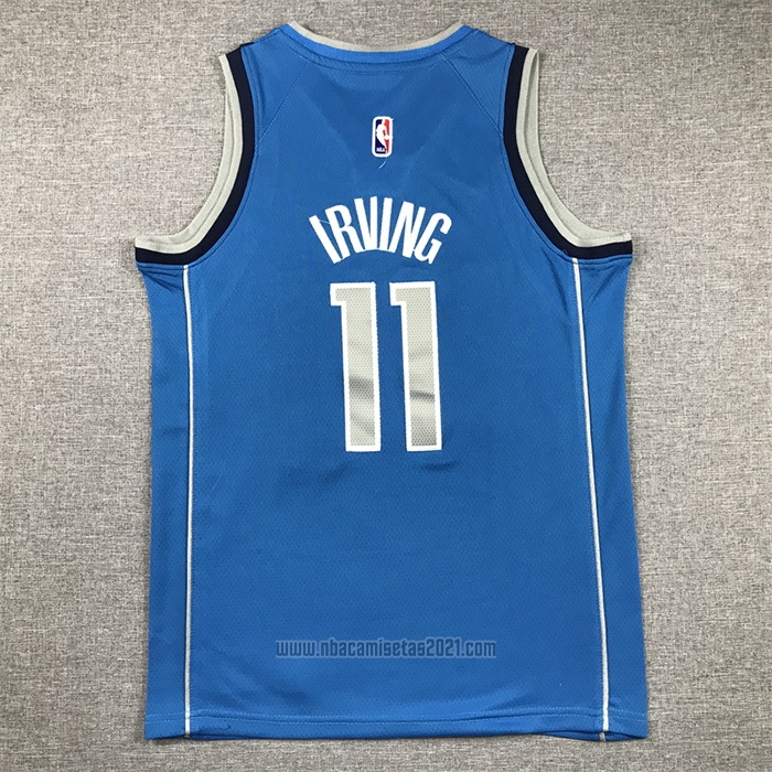 Camiseta Nino Dallas Mavericks Kyrie Irving #11 Icon 2022-23 Azul